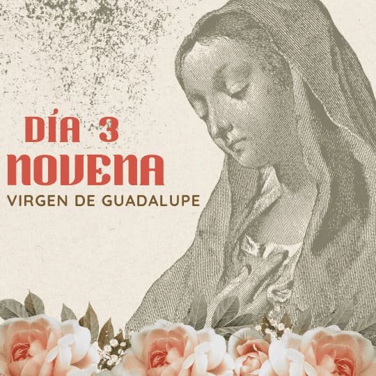 día 3 de la novena a la virgen de Guadalupe